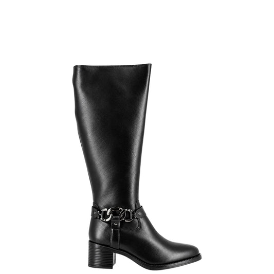 Stivali donna "Parrotto" BB26-4206 Collezione Autunno/Inverno con cinghia - Nero