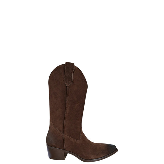 Stivali texani donna "Noa A." TX02 Collezione Autunno/Inverno Camoscio - Testa di moro