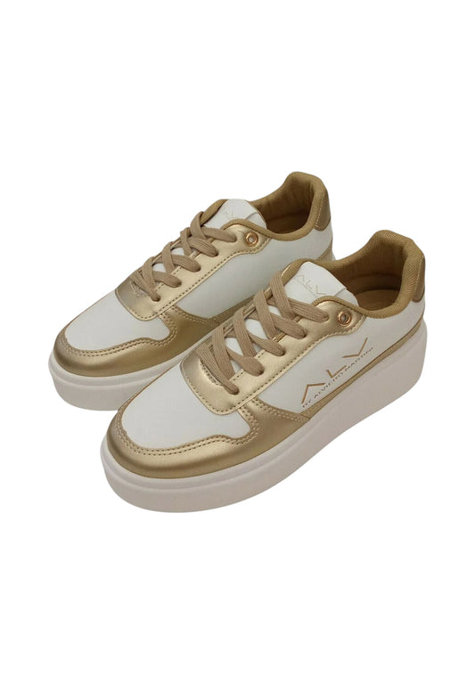 Sneakers donna "Alviero Martini " ALVSD0183-2029 Collezione Primavera/Estate 2026 - Bianco e Oro