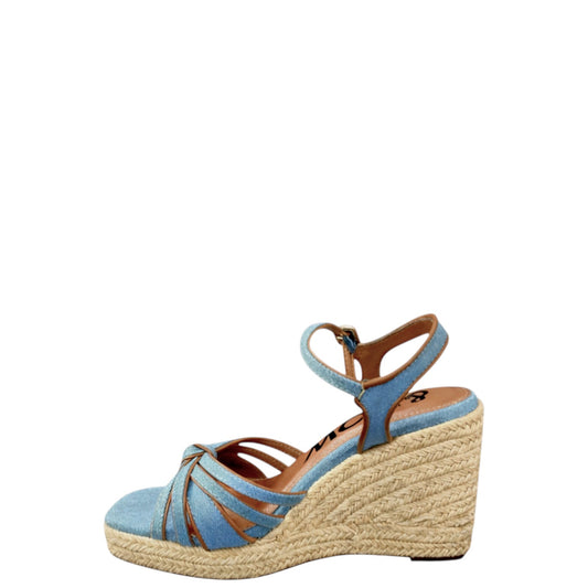 Sandali con zeppa donna "Menbur " 24970 Collezione Primavera/Esatate 2026 - Denim