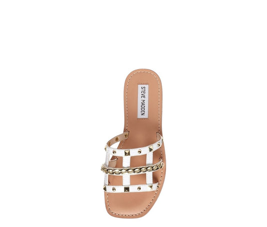 Ciabatte donna "Steve Madden" HARP Collezione Primavera/Estate 2026 - Bianco