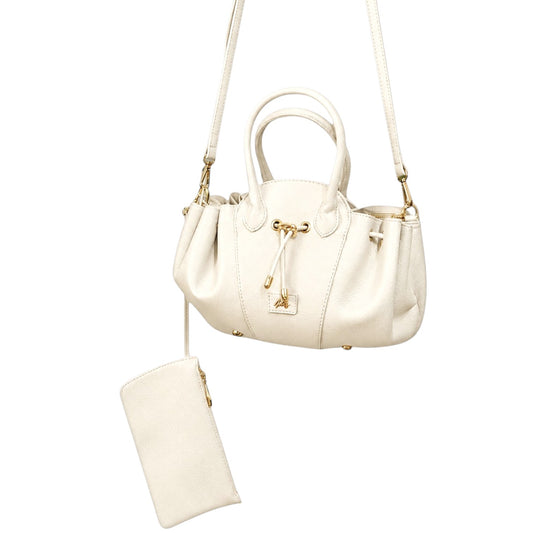 Borsa donna a mano e tracolla "Mariella Burani" MB013 Collezione Primavera/Estate - Avorio