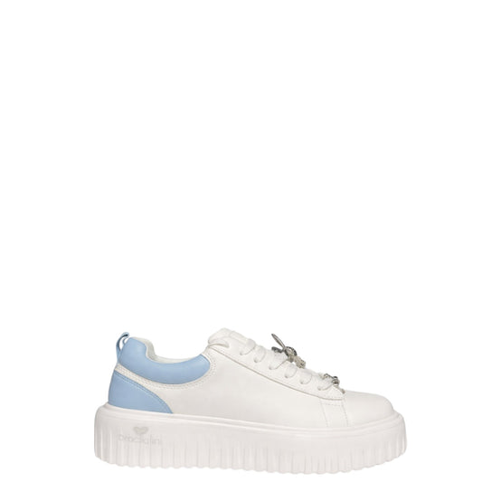 Sneakers donna "Braccialini" BA123 Collezione Primavera/Estate 2026 - Bianco e Azzurro