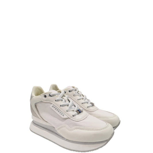 Sneakers donna "Apepazza" S3MIDHIGH01/PYT Marghe Collezione Primavera/Estate 2026 - Crema e Argento