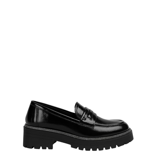 Mocassini donna "Apepazza" F3COMBAT44/PAT Collezione Autunno/Inverno 2025/2026 - Nero