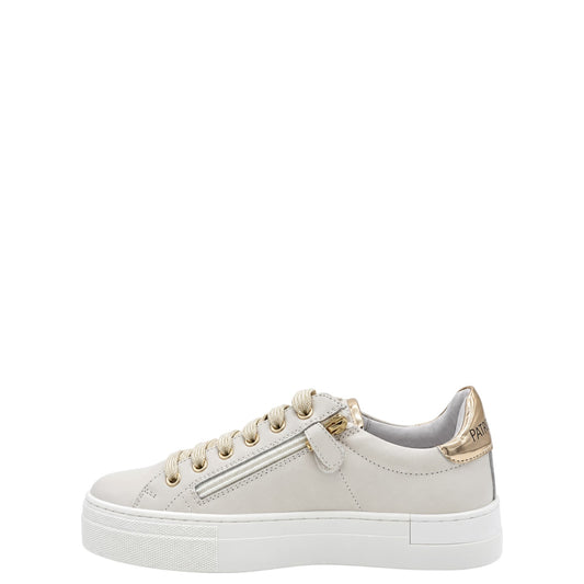 Sneakers donna "Patrizia Pepe" PPJ900 Collezione Autunno/Inverno con charms - Ghiaccio