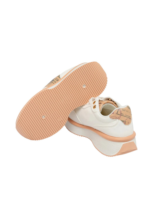 Sneakers ndonna "Alviero Martini"  ALVSD0185-20 Collezione  Primavera/Estate 2026 - Bianco e cipria