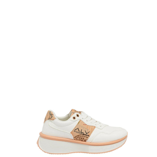 Sneakers ndonna "Alviero Martini"  ALVSD0185-20 Collezione  Primavera/Estate 2026 - Bianco e cipria