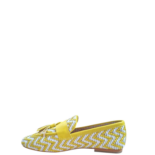 Mocassini donna "AltraOfficina" AO0404X Collezione Primavera/Estate 2026 - Giallo e Bianco