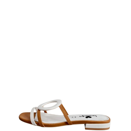 Scalzati donna "Braccialini" BA104 Collezione Primavera/Estate 2026 - Panna e Cuoio