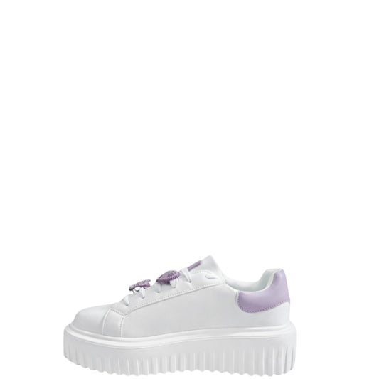 Sneakers donna "Braccialini" BA125 Collezione Primavera/Estate 2026 - Bianco e Lilla