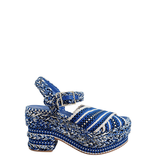 Sandali donna "Antolina Paris" EUGENE.058 Collezione Primavera/Estate 2026 - Blu Cobalto Multi