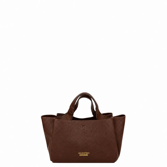 Borsa donna a mano e tracolla "Valentino Creations" VC515 Collezione Autunno/Inverno - Caffè