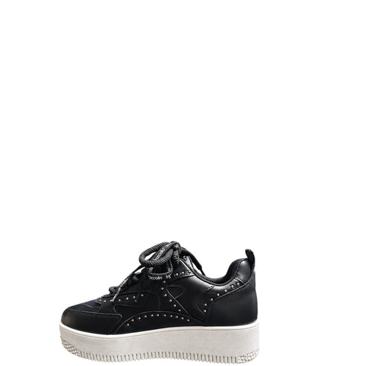 Sneakers donna "Braccialini" B105 Collezione Autunno/Inverno - Nero e Bianco