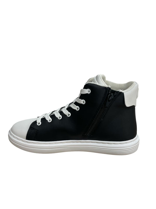 Sneakers donna "Rucoline" Twiggy 2812 A Leather Collezione Primavera/Estate 2026 - Nero e Bianco