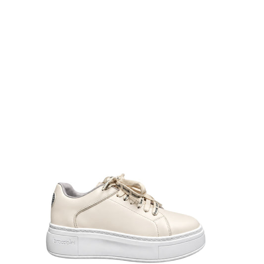 Sneakers donna "Braccialini" B97 Collezione Autunno/Inverno - Crema Multi