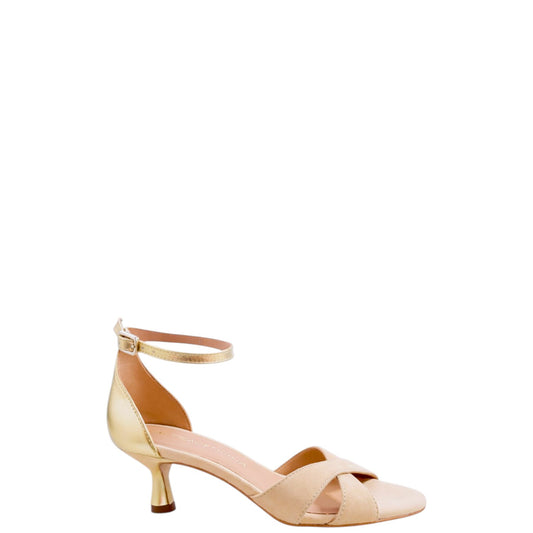 Sandali donna "AltraOfficina" AO1104X Collezione Primavera/Estate 2026 - Sabbia e Oro