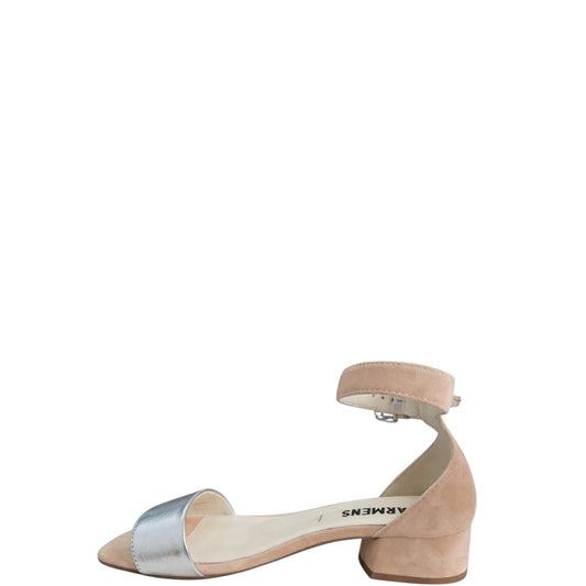 Sandali donna "Carmens " A53080 Collezione Primavera/Estate 2026 - Beige e Argento