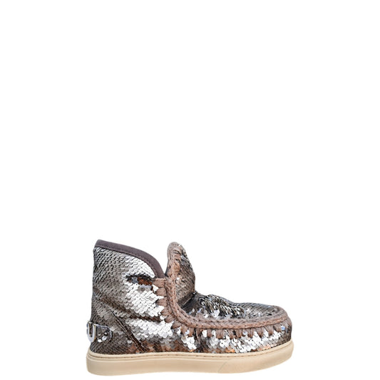 Stivaletti donna "Mou" FW111008G Collezione Autunno/Inverno Big Metallic- Argento e Grigio