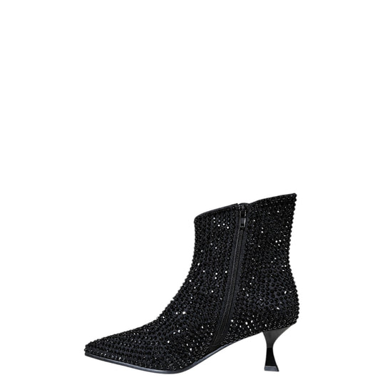 Tronchetti donna "Apepazza" F4SUSAN01/DIA Collezione Autunno/Inverno con strass - Nero
