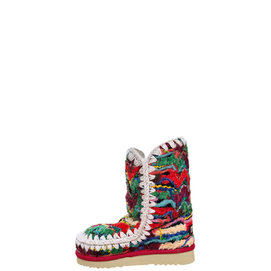 Stivaletti donna "Mou" MU.FW101047K Collezione Autunno/Inverno uncinetto - Rosso Multi