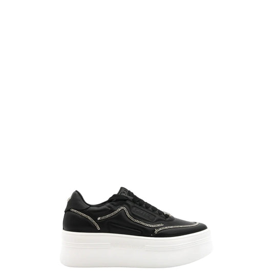 Sneakers donna "Cult" CLW396600 Collezione Autunno/Inverno con catena - Nero e Bianco