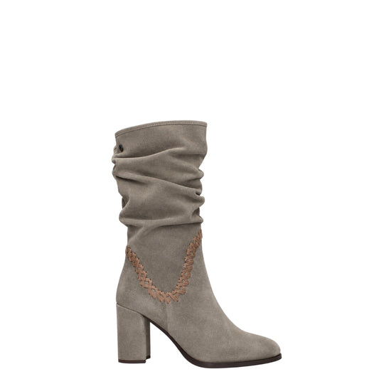 Stivali donna "Janet&Janet" J-524 Collezione Autunno/Inverno pelle scamosciata - Pietra
