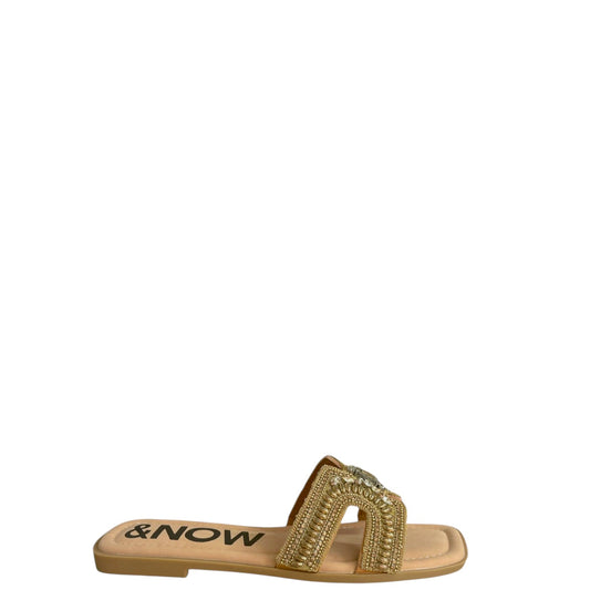 Ciabatte donna "Menbur" 25323 Collezione Primavera/Estate 2026 - Oro e Bronzo