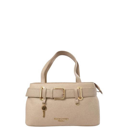 Borsa donna a mano e tracolla "Valentino Creations" VA-7076 Collezione Primavera/Estate 2026 - Crema di caffè