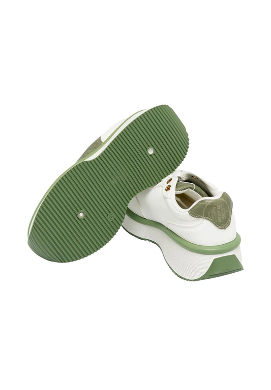 Sneakers donna "Alviero Martini"  ALVSD0185-64 Collezione Primavera/Estate 2026 - Bianco e Verde