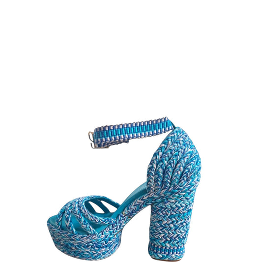 Sandali donna "Antolina" REMEDIOS.021 Collezione Primavera/Estate 2026 - Turchese Multi