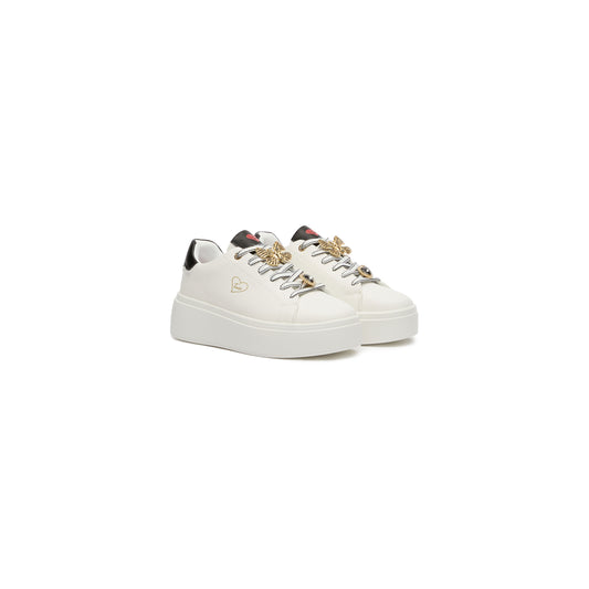 Sneakers donna "Braccialini" BA135 Collezione Autunno/Inverno 2025/2026 - Bianco e Nero