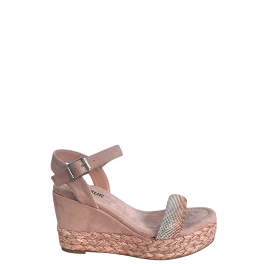 Sandali con zeppa donna "Menbur" 25365 Collezione Primavera/Estate 2026 - Cipria