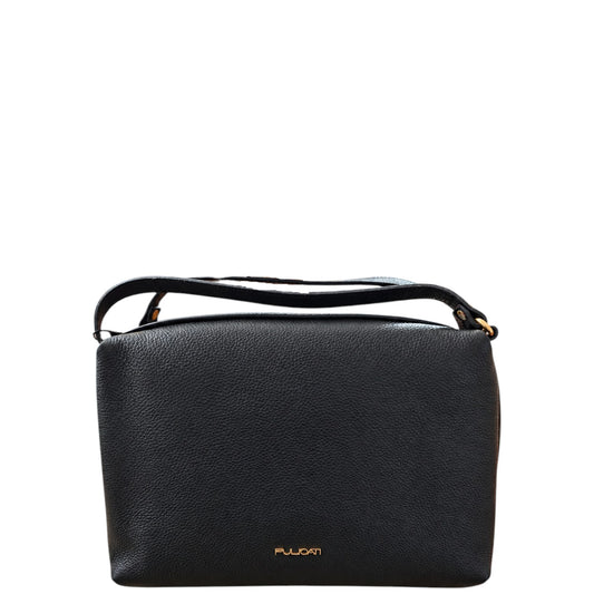 Borsa donna a mano e tracolla "Pulicati" 8874 Collezione Autunno/Inverno - Nero