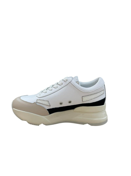 Sneakers Donna “Rucoline” R-Evolve 4437 Soft Box Snake Collezione Autunno/Inverno 2025/2026 – Bianco e Sabbia