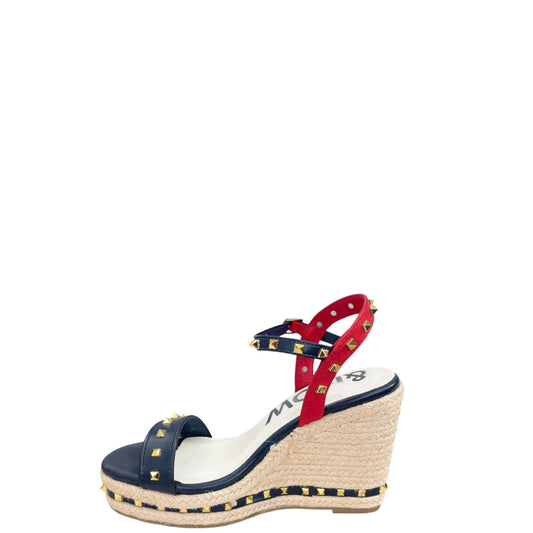 Sandali con zeppa donna "Menbur" 25347 Collezione Primavera/Estate 2026 - Blu Navy Multi