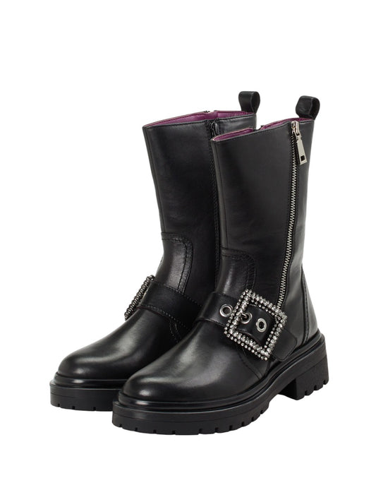 Stivaletti donna "Apepazza" F3COMBAT49/LEA Collezione Autunno/Inverno 2025/2026 - Nero