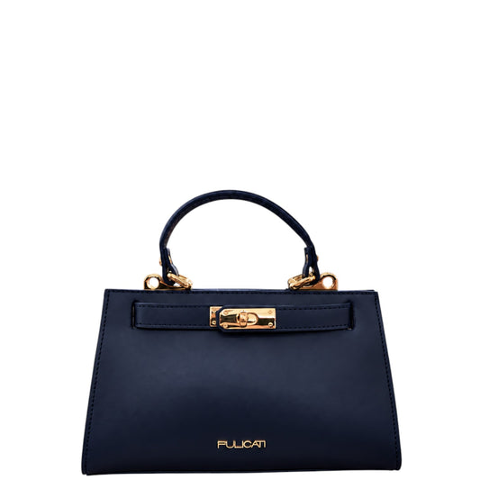Borsa donna a mano e tracolla "Pulicati" RU 0122 Collezione Autunno/Inverno - Blu Navy