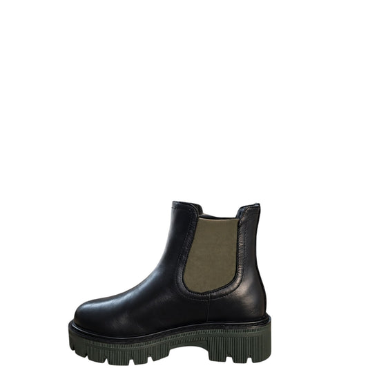 Stivaletti donna "Shooters" S24119-01 Collezione Autunno/Inverno - Nero e Verde Militare