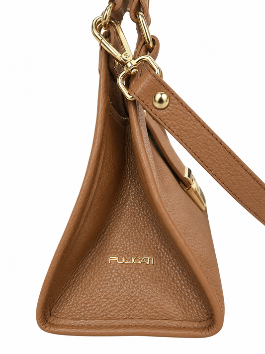 Borsetta donna "Pulicati" CE 2120 Collezione Autunno/Inverno con tracolla - Tortilla