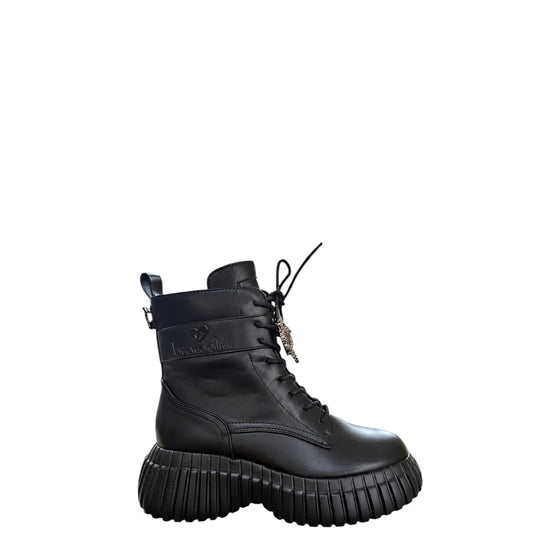 Anfibi donna "Braccialini" B75-CUORE Collezione Autunno/Inverno - Nero