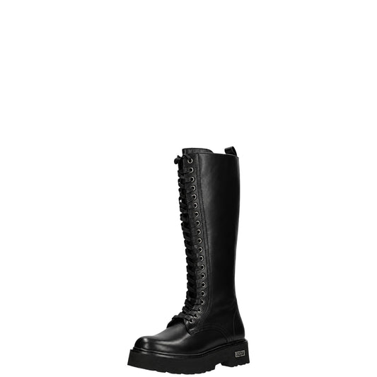 Stivali donna "Cult" CLW319900 Collezione Autunno/Inverno con lacci e zip - Nero