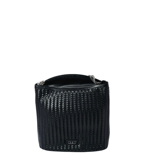 Borsa donna a spalla e a mano "CULT" 004 HOBO BAG AVRIL Collezione Autunno/Inverno - Nero