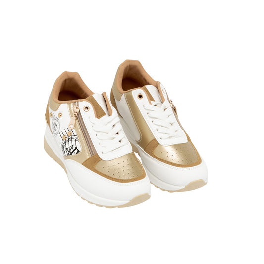 Sneakers donna "Alviero Martini" ALVSD0173-1028 Collezione  Primavera/Estate 2026 - Bianco e Oro