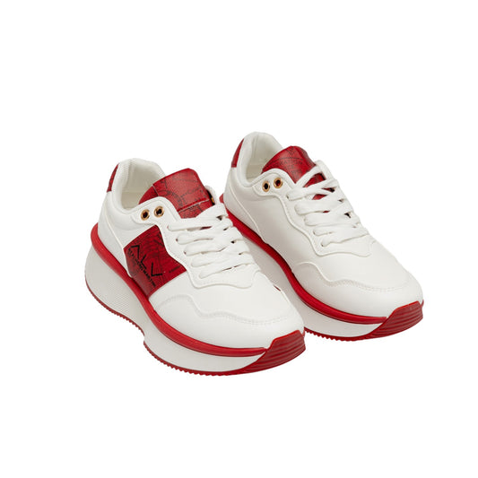 Sneakers donna "Alviero Martini" ALVSD0185-649 Collezione  Primavera/Estate 2026 - Bianco e Rosso