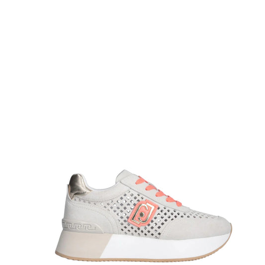Sneakers donna "Liu Jo" BA5103 Collezione Primavera/Estate 2026  - Grigio e Pesca