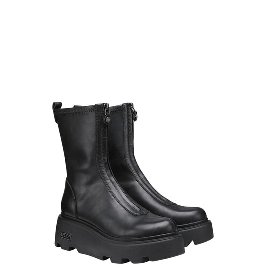 Stivaletti donna "Cult" CLW355400 Collezione Autunno/Inverno con zip frontale - Nero