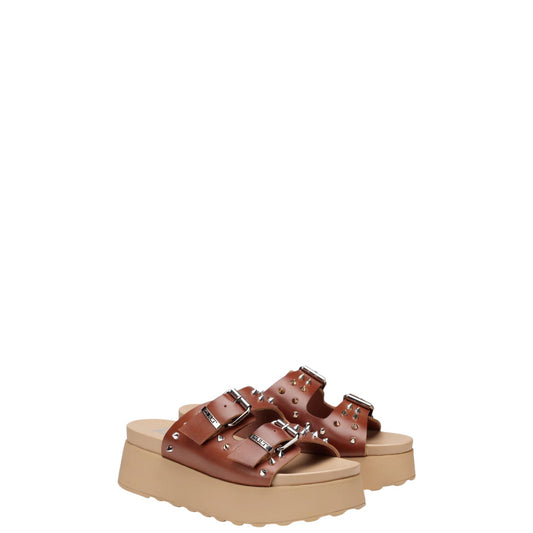 Ciabattone donna con platform "Cult" CLW386302 Collezione Primavera/Estate 2026 - Cognac