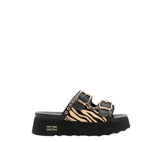 Ciabatta donna "Cult" CLW430601 Collezione Primavera/Estate 2026 - Leopardato e nero