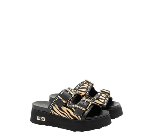 Ciabatta donna "Cult" CLW430601 Collezione Primavera/Estate 2026 - Leopardato e nero